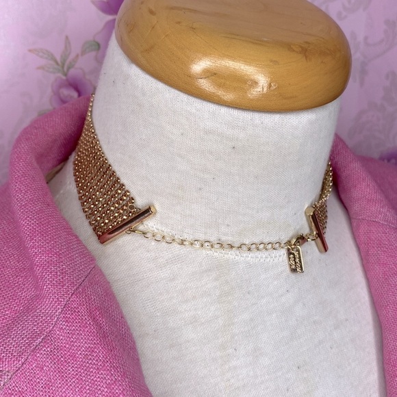 🌹 Set of 2 🌹 White Gold Elephant Pendant Necklace w/ Charms & Gold Toned Choker🌹 - Picture 12 of 16